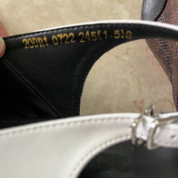 NWOB Jady Rose Sz 7.5 Tri Color Slingback Sculptural Heel Detail Pointed Toe - Picture 8 of 12